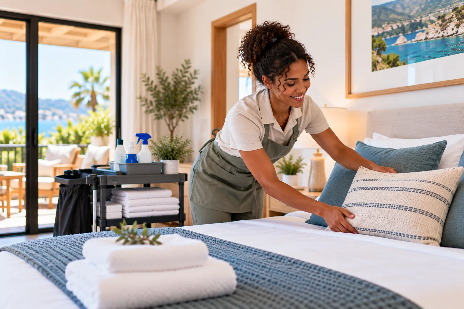 Vacation rental cleaning and turnover service